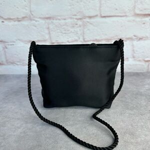 Bechamel Satin Mini Shoulder Bag Black